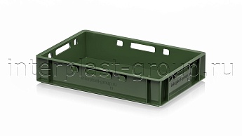 Ящик для мяса и колбасных изделий Е-1 зеленый в Орехово-Зуево Ящик для мяса и колбасных изделий Е-1 зеленый в Орехово-Зуево