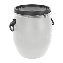 Бочка пластиковая 48 л с хомутом белая в Орехово-Зуево