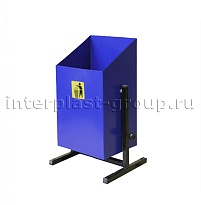 Урна уличная металлическая 24 л квадратная синяя в Орехово-Зуево