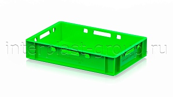 Ящик для мяса и колбасных изделий Е-1 светло-зеленый в Орехово-Зуево Ящик для мяса и колбасных изделий Е-1 светло-зеленый в Орехово-Зуево