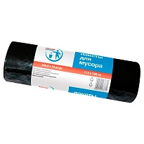 Мешки для мусора 240 л, черные, в рулоне 10 шт., ПВД 30 мкм, 1400х1120 мм, PACLAN Professional, 606336 в Орехово-Зуево