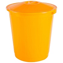 Мусорный бак с крышкой 70 л желтый 70 желтый в Орехово-Зуево Мусорный бак с крышкой 70 л желтый 70 желтый в Орехово-Зуево