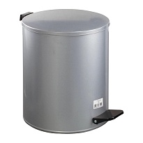 Ведро для мусора с педалью, усиленное, Титан, 15 л, серое, оцинкованная сталь в Орехово-Зуево Ведро для мусора с педалью, усиленное, Титан, 15 л, серое, оцинкованная сталь в Орехово-Зуево