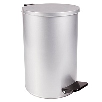 Ведро для мусора с педалью, усиленное, Титан, 10 л, серое, оцинкованная сталь в Орехово-Зуево Ведро для мусора с педалью, усиленное, Титан, 10 л, серое, оцинкованная сталь в Орехово-Зуево
