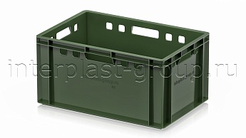 Ящик для мяса и колбасных изделий Е-3 зеленый в Орехово-Зуево Ящик для мяса и колбасных изделий Е-3 зеленый в Орехово-Зуево