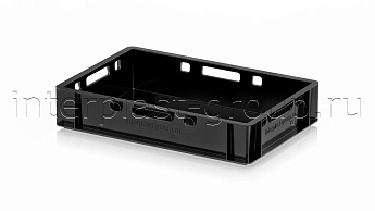 Ящик для мяса и колбасных изделий Е-1 черный в Орехово-Зуево Ящик для мяса и колбасных изделий Е-1 черный в Орехово-Зуево