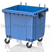 Контейнер для мусора 1100 л голубой без крышки