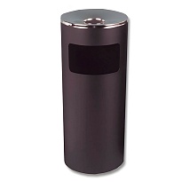 Урна металлическая с пепельницей, Титан, 29 л, черная, оцинкованная сталь в Орехово-Зуево