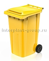 Контейнер для мусора 240 л желтый облегченный 240 желтый в Орехово-Зуево