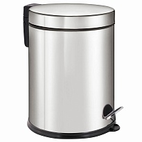 Ведро-контейнер для мусора урна с педалью LAIMA Classic Plus, 12 л, зеркальное в Орехово-Зуево