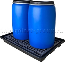 Поддон пластиковый для двух бочек в Орехово-Зуево Поддон пластиковый для двух бочек в Орехово-Зуево