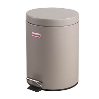 Ведро-контейнер для мусора (урна) с педалью LAIMA Classic, 5 л, серое, матовое, металл, со съемным внутренним ведром в Орехово-Зуево Ведро-контейнер для мусора (урна) с педалью LAIMA Classic, 5 л, серое, матовое, металл, со съемным внутренним ведром в Орехово-Зуево