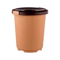 Мусорный бак с крышкой - воронкой 105 л бежевый 105 бежевый в Орехово-Зуево Мусорный бак с крышкой - воронкой 105 л бежевый 105 бежевый в Орехово-Зуево