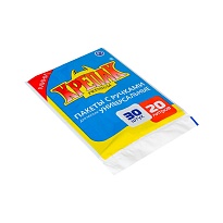 Мешки для мусора 20 л, с ручками, черные, в пачке 20 шт., ПНД, 10 мкм, 550х440 мм, Крепак, 4607075710023 в Орехово-Зуево